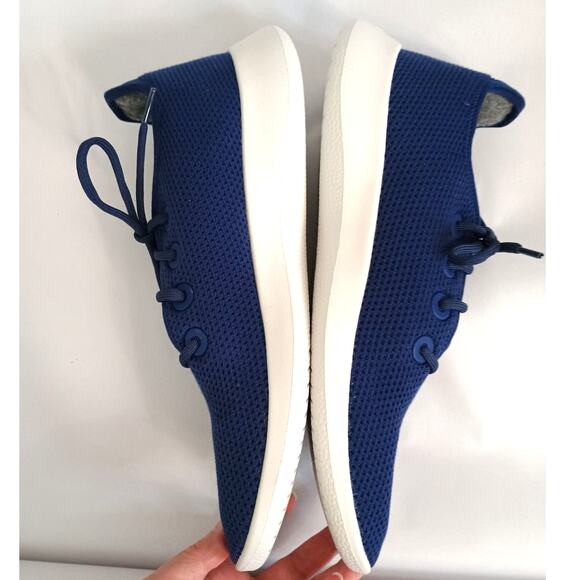 New Allbirds Tree Runners Shoes Size 13 Blue Ridge White - Picture 7 of 11